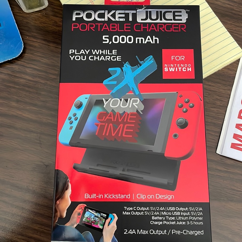 NIB Pocket Juice for Nintendo Switch